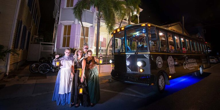Key West Ghosts & Gravestones trolley and ghost hosts